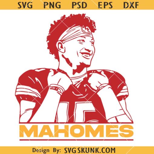 Patrick Mahomes Kansas City SVG, Kansas City Chiefs Svg, Football Svg     