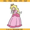 Princess peach SVG, Super Mario Princess Peach SVG, Princess Peach Crown SVG, Super Mario Princess SVG  