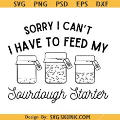Sourdough Starter SVG, baking SVG, kitchen apron SVG