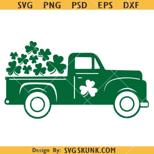 St Patricks Day Truck svg, Load of Luck SVG, St Patrick's Truck svg, Happy St Patrick's Day SVG  