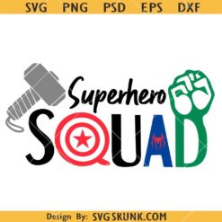 Superhero squad SVG, Marvel Superhero Squad SVG, Superhero svg