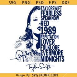 Taylor Swift Albums Eras Tour SVG, Taylor Swift The Eras Tour SVG, Taylor Swift Tour Shirt SVG