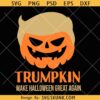 Trumpkin Svg, Funny Trump Halloween SVG, Trump Pumpkin SVG     