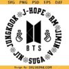 BTS members SVG, Kpop Svg, Bts Lovers Svg, BTS Group Svg, Popular Music Group Svg     