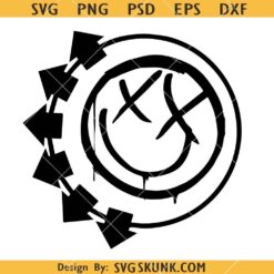 Blink 182 Smile SVG, B-182 Svg, Make You Smile Svg      