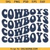 Dallas Cowboys retro wavy SVG, Cowboys SVG, Dallas Cowboys Football SVG     