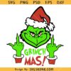 Grinchmas middle finger SVG, Grinch Middle Finger SVG, Adult Humor Christmas SVG    