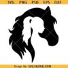 Horse with a girl SVG, Horse and Girl Svg, Woman Horse Svg, Girl Horse Svg     