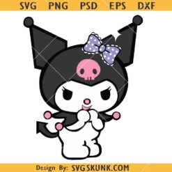 Kawaii kitty Kuromi svg, Kuromi Svg, Hello Kitty Svg, Kawaii Kitty Cat Svg, Sanrio Svg  