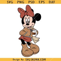 Minnie Mouse fall SVG, Mouse Thanksgiving Svg, Disney Fall SVG      