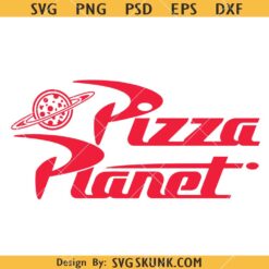Pizza Planet logo SVG, Toy Story Disneyland SVG