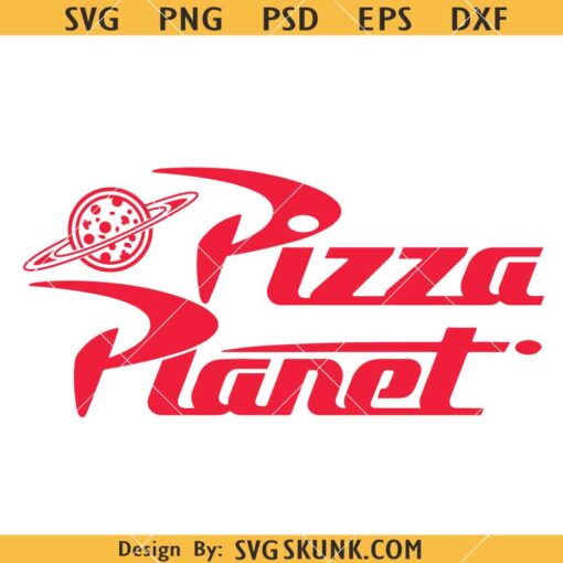 Pizza Planet logo SVG, Toy Story Disneyland SVG