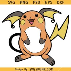 Raichu SVG, Pokemon SVG, Pikachu Evolution Svg, Pichu Pikachu Raichu Svg, Pokemon Go Svg    