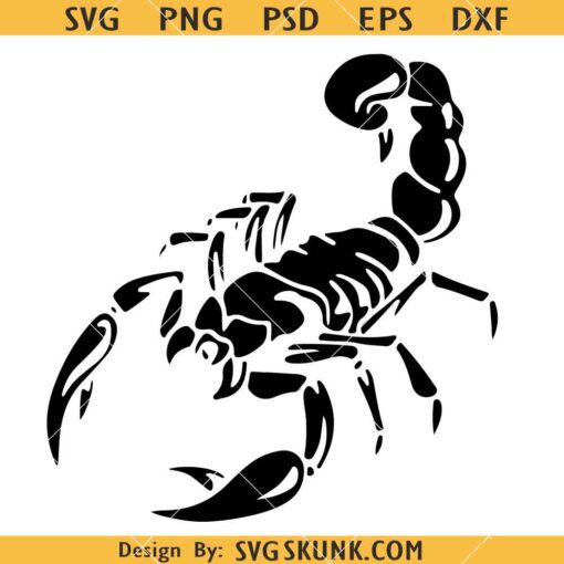 Scorpion silhouette SVG, Scorpion SVG, Halloween Scorpion SVG