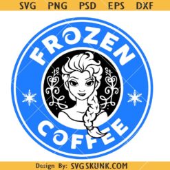 Starbucks Frozen coffee SVG, Disney Starbucks Coffee Logo SVG    