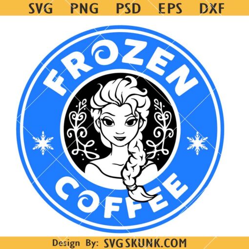 Starbucks Frozen coffee SVG, Disney Starbucks Coffee Logo SVG    