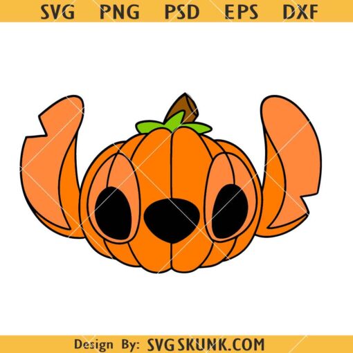 Stitch Pumpkin SVG, Halloween Pumpkin SVG, Halloween svg, halloween costume svg       