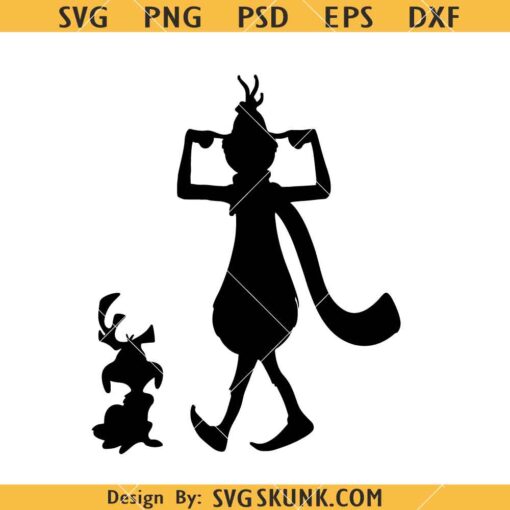 The Grinch and his pet dog max SVG, Christmas Svg, GrinchmasSVG, Merry Christmas Svg    