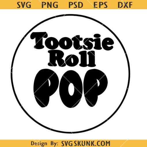 Tootsie Roll Pop SVG, Tootsie Roll Pop Inspired SVG    
