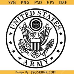 United States Army Seal Logo SVG, US Military Sign SVG       