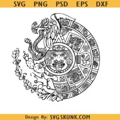 Aztec Calendar SVG, Stone of the Sun Svg, Mayan Calendar Svg