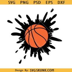 Basketball splash svg, basketball shirt svg, basketball mom svg      
