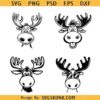 Moose svg, Moose Head Bundle svg, Moose Silhouette SVG   