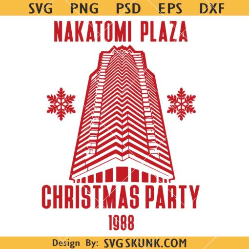 Nakatomi Plaza Christmas Party SVG, Fox Plaza SVG, Christmas Svg, Christmas Shirt SVG      