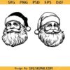 Santa Face SVG, Santa Claus SVG, Christmas Décor SVG, Christmas Shirt SVG   