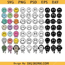 Smiley face Bundle svg, Smiley face svg, Happy Face SVG, Emoji SVG   