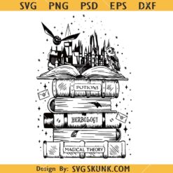 Wizard Castle Book SVG, Hogwarts Wizard Castle Book SVG, Harry Potter SVG     
