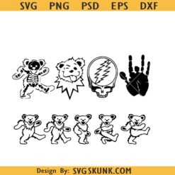 Grateful Dead SVG Bundle, Grateful Dead Png, Grateful Dead Cricut Shirt