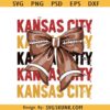 Kansas City coquette bow svg, KC Chiefs football svg, NFL Chiefs team svg