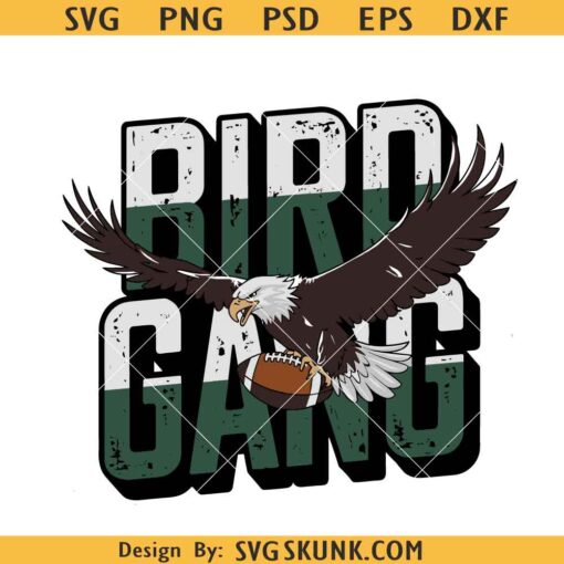 Retro Bird Gang Eagles svg, Philadelphia Eagles football svg, Bird Gang svg
