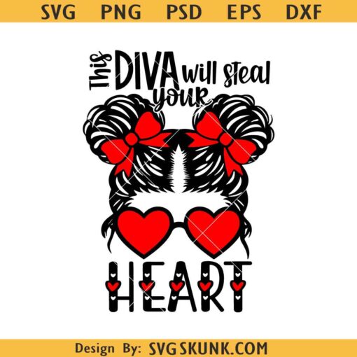 This diva will steal your heart svg