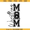 Wrestling mom SVG, Wrestling mom shirt svg, My heart is on that mat svg png