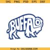 Buffalo Bills SVG, American buffalo blue svg, Buffalo shape letters SVG PNG