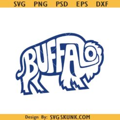 Buffalo Bills SVG, American buffalo blue svg, Buffalo shape letters SVG PNG
