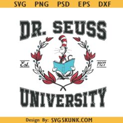 Dr Seuss University svg, Cat in the Hat SVG, Dr Seuss SVG, Seussville University svg