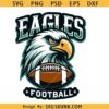 Eagles football mascot SVG, Eagle head svg, Eagles football svg, bird gang svg