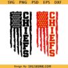 Kansas City flag Svg, Chiefs football svg, KC Chiefs svg, KC Chiefs American flag svg