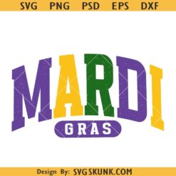 Mardi Gras varsity svg, Mardi Gras svg, Varsity Font, Louisiana Svg