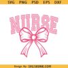 Nurse Coquette Bow SVG, Nurse Pink Bow SVG PNG