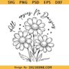 All Oopsies No Daisies svg, Vintage Floral svg png, Wildflower T-Shirt Design, Cute Cottagecore svg