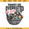 Bunnies are overrated stay feral png, Funny Easter raccoon svg, Feral Easter svg, Retro Easter PNG