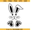 Easter Bunny face SVG, Easter Bunny Clipart, Bunny ears paw feet svg, Rabbit SVG