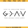 God is Greater Than Highs and Lows Svg
