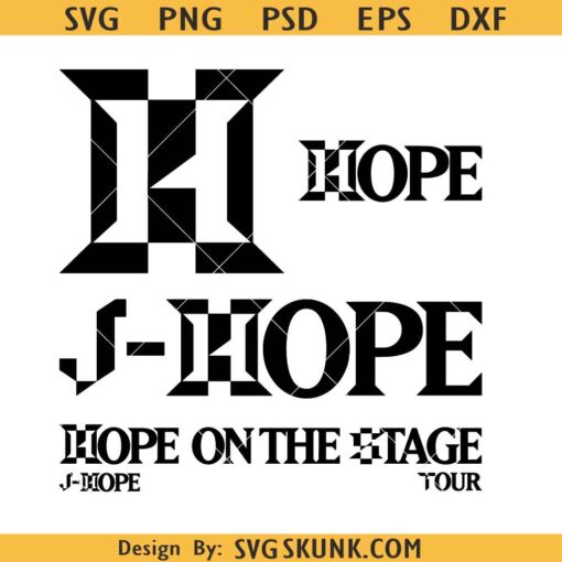 HOPE on the stage Logo SVG png, BTS Hope Stage Tour SVG, J hope Tour 2025 svg