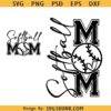 Softball mom SVG, Varsity Softball Mom svg, back and pocket design, Softball shirt svg