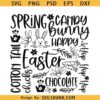 Cotton Tail Spring Candy Bunny svg, Kids Easter svg, Happy Easter SVG